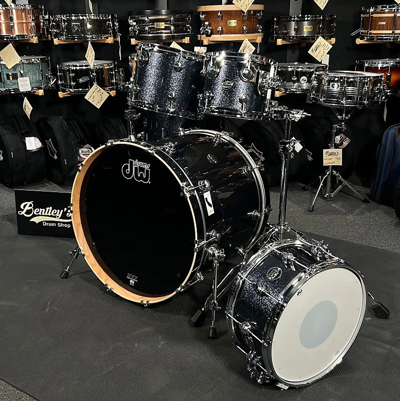 *LIMITED EDITION* DW Performance Series 10/12/16/22" Cherry Shells Drum Set Kit in Black Sparkle