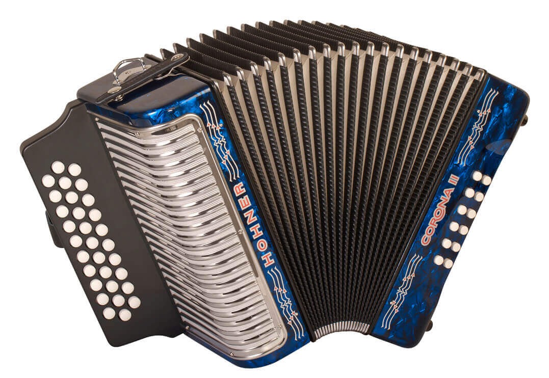 Hohner Corona II Accordion in Dark Blue 3500GBL