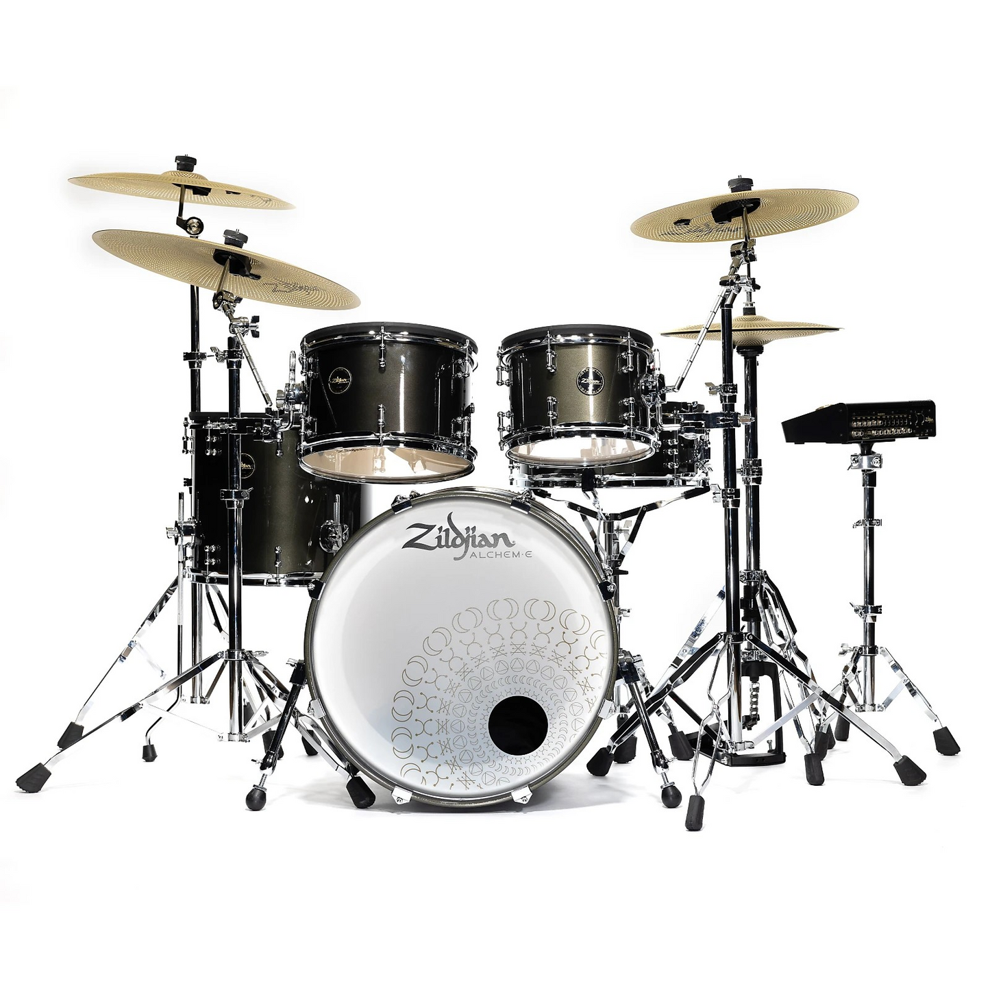 Zildjian ALCHEM-E Series ZAGEX Gold EX 10/12/14/14/20" Electronic Drum Set Kit w/ Cymbals & Select Stands *IN STOCK*