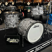 *NEW* Limited Edition Ludwig Classic Maple Downbeat 12/14/20" Drum Set Kit in White Abalone