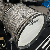 *NEW* Limited Edition Ludwig Classic Maple Downbeat 12/14/20" Drum Set Kit w/ Matching 14" Snare in White Abalone