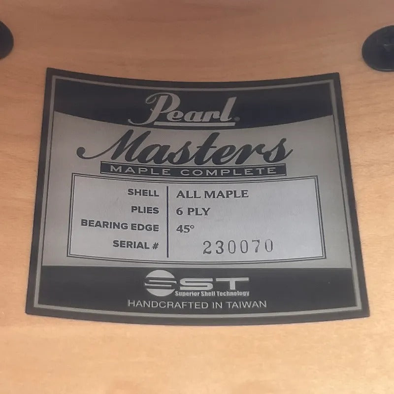 Caisse claire complète Pearl MCT1465S/C346 Masters Maple 6,5 x 14 po en Vermilion Sparkle #346 *EN STOCK*