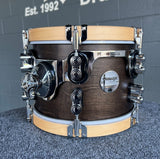 PDP 7x10" Concept Maple Rack Tom in Walnut Stain w/ Natural Hoops