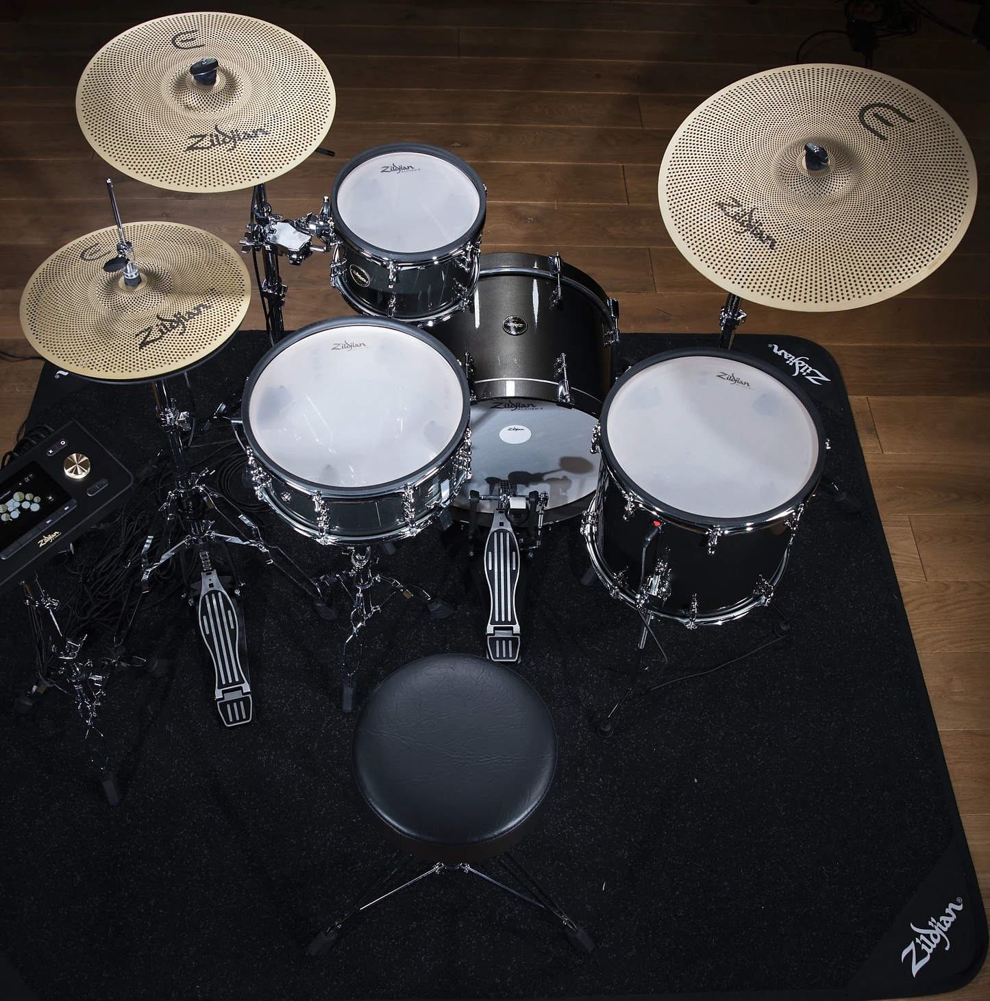 Zildjian ALCHEM-E Series ZAG Gold 10/14/14/18" Electronic Drum Set Kit w/ Cymbals & Select Stands *IN STOCK*