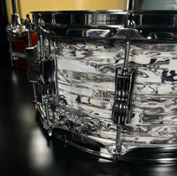 *NEW* Limited Edition Ludwig 6.5x14" Classic Maple Snare Drum in White Abalone