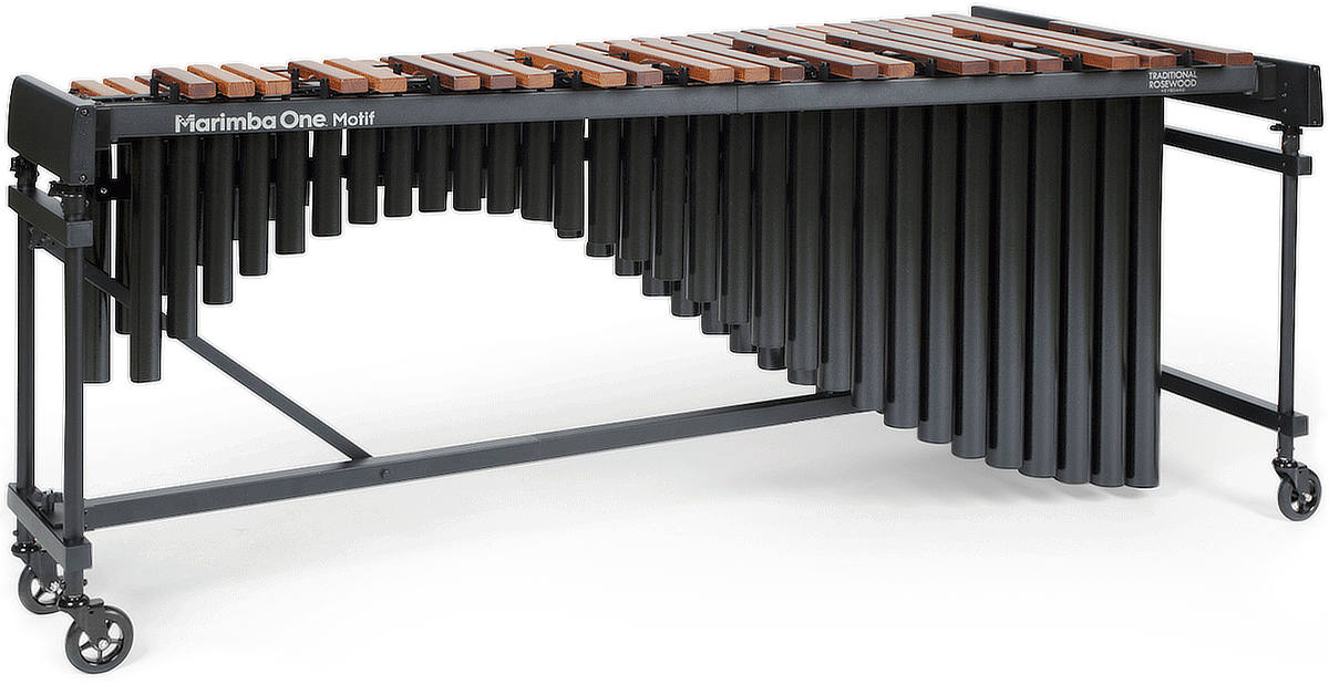 Marimba One 8302 Motif 4.3 Octave Concert Marimba with Classic Resonators and Enhanced Rosewood Keyboard