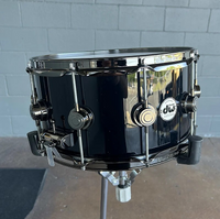 DW Collector's Series SSC Maple 7x14" Snare Drum in Gloss Black FinishPly w/ Black Nickel Hardware