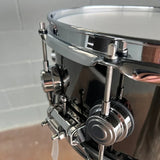 DW Collector's Series 5.5x14" Black Nickel Over Brass Snare Drum in Gloss DRVB5514SVCB
