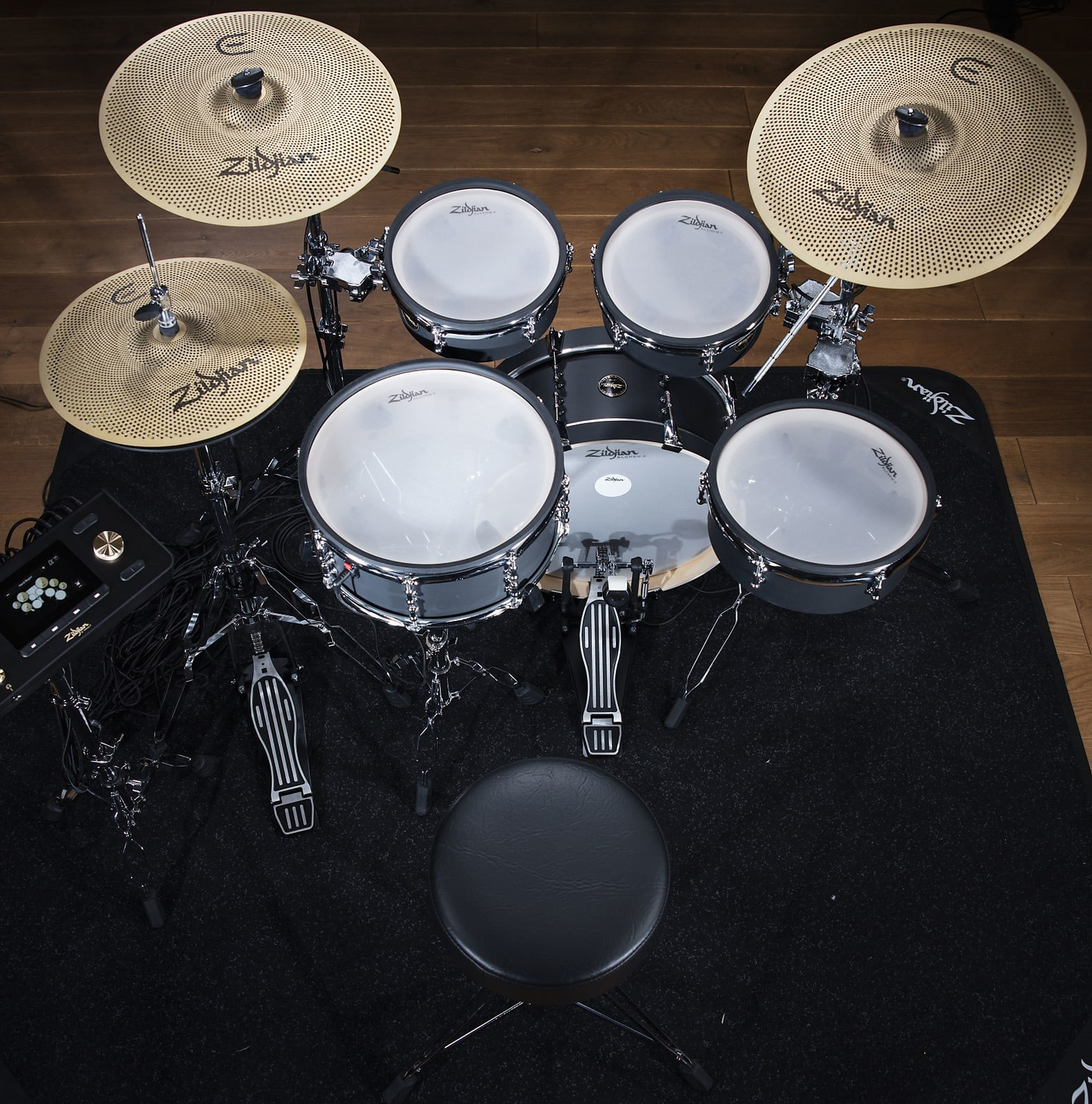 Zildjian ALCHEM-E Series ZABEX Bronze 10/10/12/14/18" Electronic Drum Set Kit w/ Cymbals & Select Stands *IN STOCK*