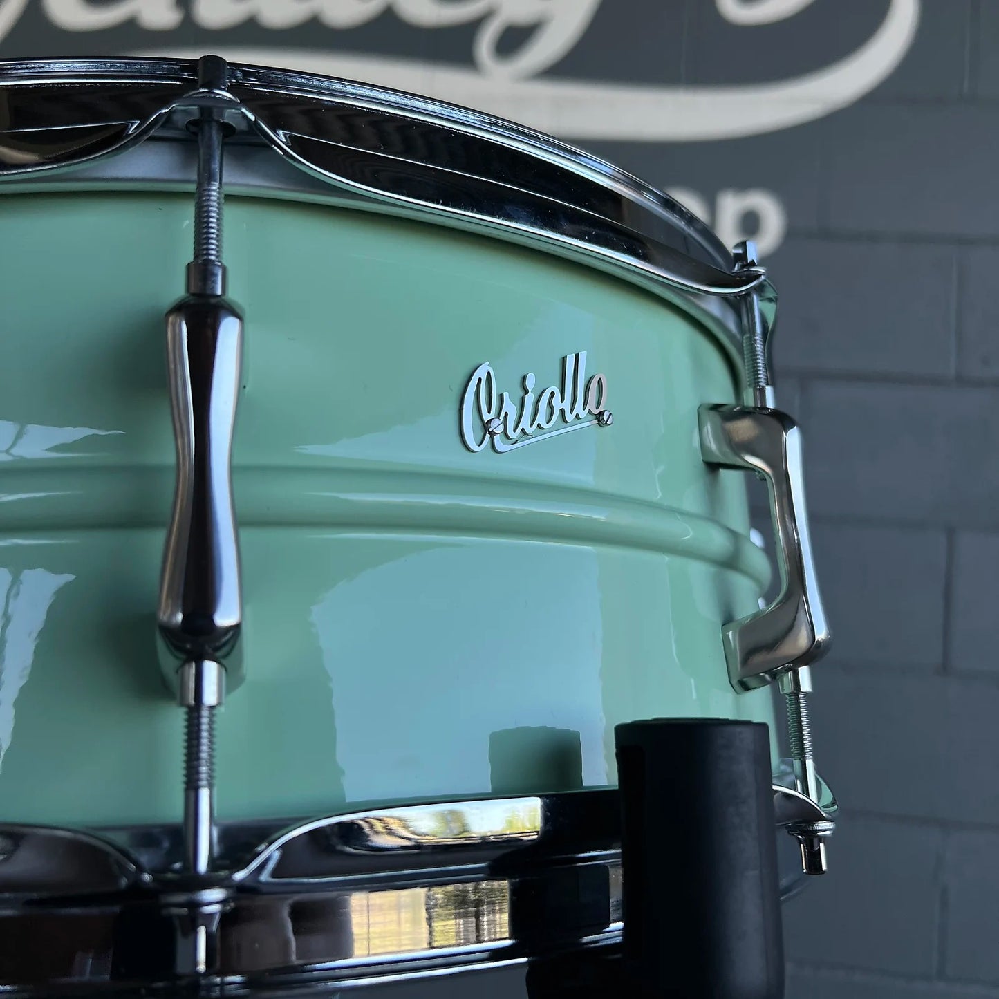 Oriollo Phantom Series 6x14" Seamless Aluminum Snare Drum in Retro Green *IN STOCK*