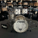 Sonor SQ2 Beechwood 10/12/16/22" Drum Set Kit in Brilliant Champagne Sparkle High Gloss