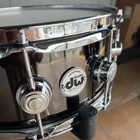 DW DRVB5514SVCB Collector's Series 5.5x14" Black Nickel Over Brass Snare Drum