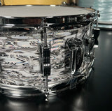 *NEW* Limited Edition Ludwig 6.5x14" Classic Maple Snare Drum in White Abalone