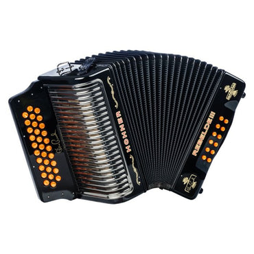 Hohner Rebelde III Limited Edition Celso Pina Corona Piano Accordion w/ Gig Bag & Straps REBIII