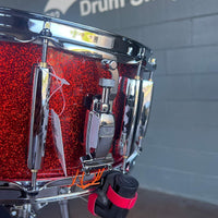 Caisse claire complète Pearl MCT1465S/C346 Masters Maple 6,5 x 14 po en Vermilion Sparkle #346 *EN STOCK*