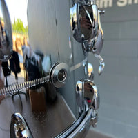 ~BENTLEY'S EXCLUSIVE!~ Gretsch G4182 USA Custom COB Chrome over Brass 8x14" Snare Drum with 20-Lugs