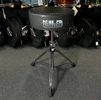 Pork Pie Round Drum Throne in Biker Black Top w/ Charcoal Sparkle Side *IN STOCK*