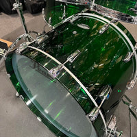 *Limited Edition* Pearl Crystal Beat Acrylic 10/12/16/22" Drum Set Kit in Emerald Glass #754