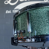 Pearl MCT1465S/C348 Masters Maple Complete 6.5x14" Snare Drum in #308 Absinthe Sparkle Lacquer