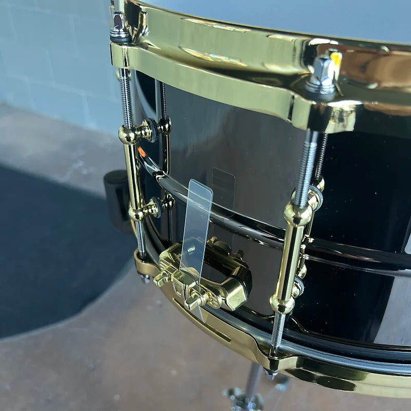 Ludwig LB417BT Brass On Brass Black Beauty 6.5x14 Snare Drum with Brass  Hardware