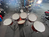 Gretsch USA Custom 10/12/13/14/16/22" Drum Set Kit in Burnt Orange Gloss