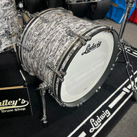 *NEW* Limited Edition Ludwig Classic Maple Downbeat 12/14/20" Drum Set Kit in White Abalone