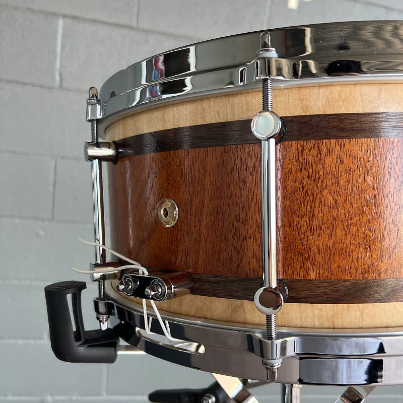 Doc Sweeney Mahogany/Maple Hollocore 6.5x14" Snare Drum with Hand Rubbed Oil