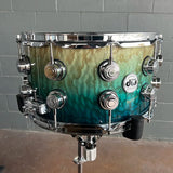 *NEW* DW Collector's Series SSC Pure Maple Exotic 7.5x14" Snare Drum in Ocean Fade over Exotic Tamo Ash