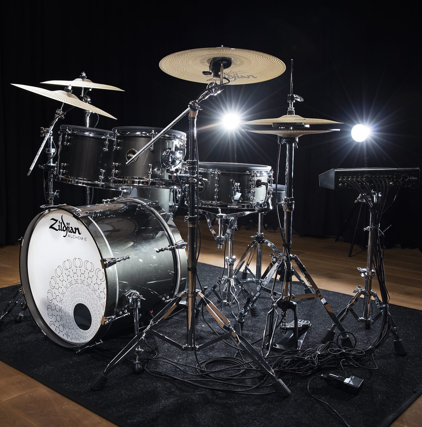 Zildjian ALCHEM-E Series ZAGEX Gold EX 10/12/14/14/20" Electronic Drum Set Kit w/ Cymbals & Select Stands *IN STOCK*