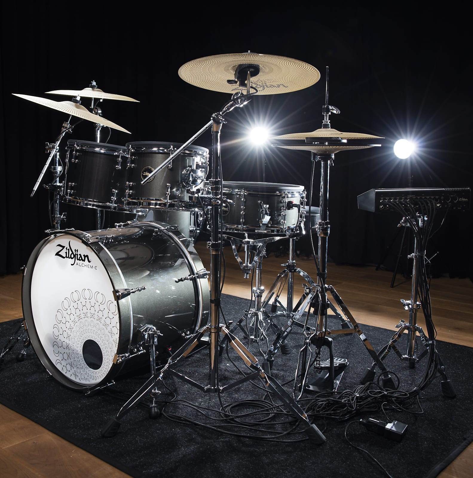 Zildjian ALCHEM-E Series ZAGEX Gold EX 10/12/14/14/20" Electronic Drum Set Kit w/ Cymbals & Select Stands *IN STOCK*