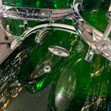*Limited Edition* Pearl Crystal Beat Acrylic 10/12/16/22" Drum Set Kit in Emerald Glass #754