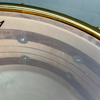 Doc Sweeney Drums "Rings" Stave Segmented Caribbean Rosewood & Curly Maple 6.5x14" Snare Drum