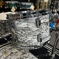 *NEW* Limited Edition Ludwig Classic Maple Downbeat 12/14/20" Drum Set Kit w/ Matching 14" Snare in White Abalone