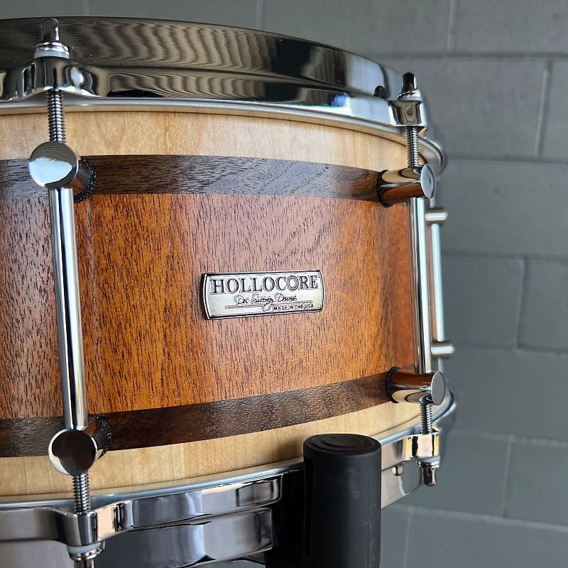 Doc Sweeney Mahogany/Maple Hollocore 6.5x14" Snare Drum with Hand Rubbed Oil