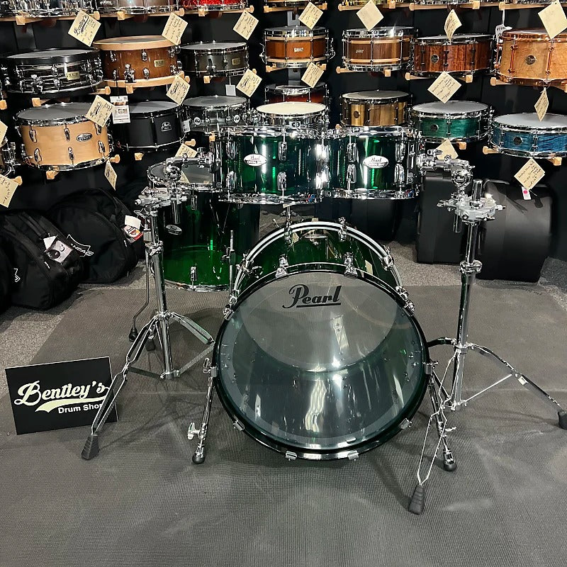 *Limited Edition* Pearl Crystal Beat Acrylic 10/12/16/22" Drum Set Kit in Emerald Glass #754