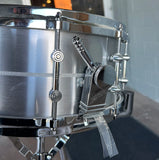 Gretsch G4164SAT USA Custom 6.5x14" Solid Aluminium 10-Lug Snare Drum w/ Tube Lugs