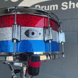 *Limited Edition* Rogers 4th of July Red White & Blue Sparkle Dyna-Sonic 6.5x14" Snare Drum