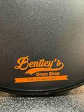 Bentley's Drum Shop 30th Anniversary Aquarian 14" Black Texture Coated Snare Drum Head w/ Orange Logo & Power Dot