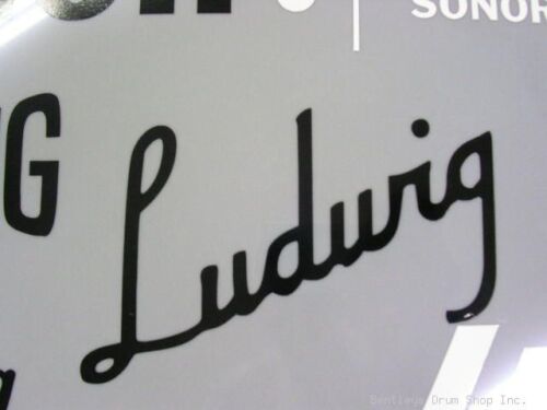 30's Ludwig Vintage Black Logo Replacement Sticker/Decal (High Quality 3M Vinyl)