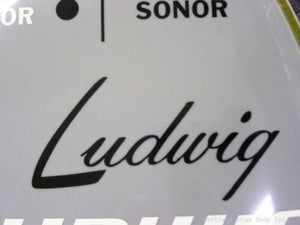 40's Ludwig Black Vintage Logo Replacement Sticker/Decal (High Quality 3M Vinyl)