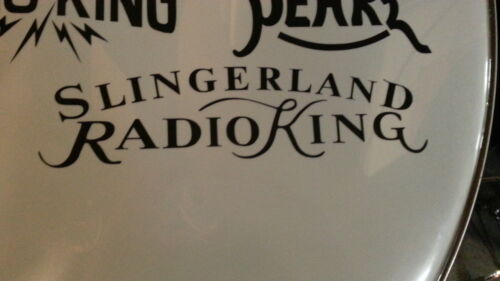 40s Slingerland RadioKing Black Vintage Logo Sticker/Decal Hi Quality 3M Vinyl