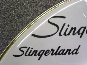 50s/60s Slingerland Black Vintage Logo Sticker/Decal (High Quality 3M Vinyl)