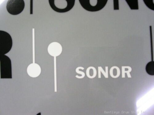 60s Sonor White Vintage Logo Replacement Sticker/Decal (High Quality 3M Vinyl)