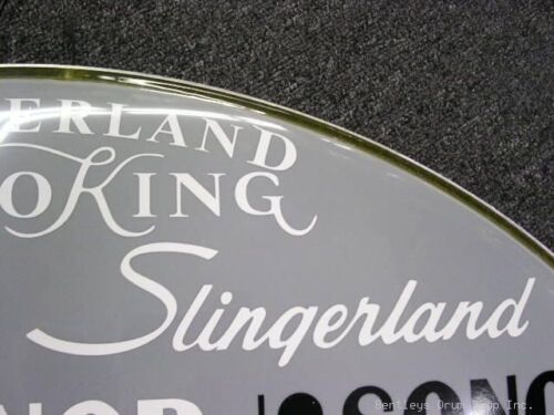 70s/80s Slingerland White Vintage Logo Sticker/Decal (High Quality 3M Vinyl)