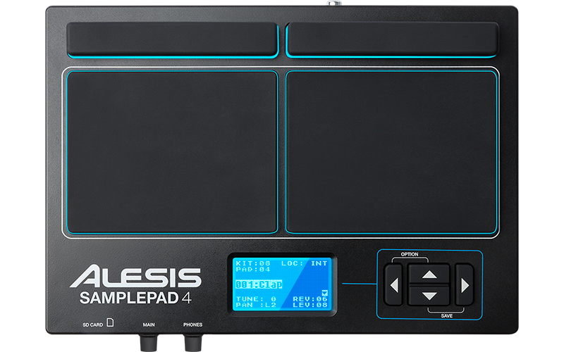 Alesis SamplePad 4 Compact 4-Pad Percussion & Sample-Triggering Instrument