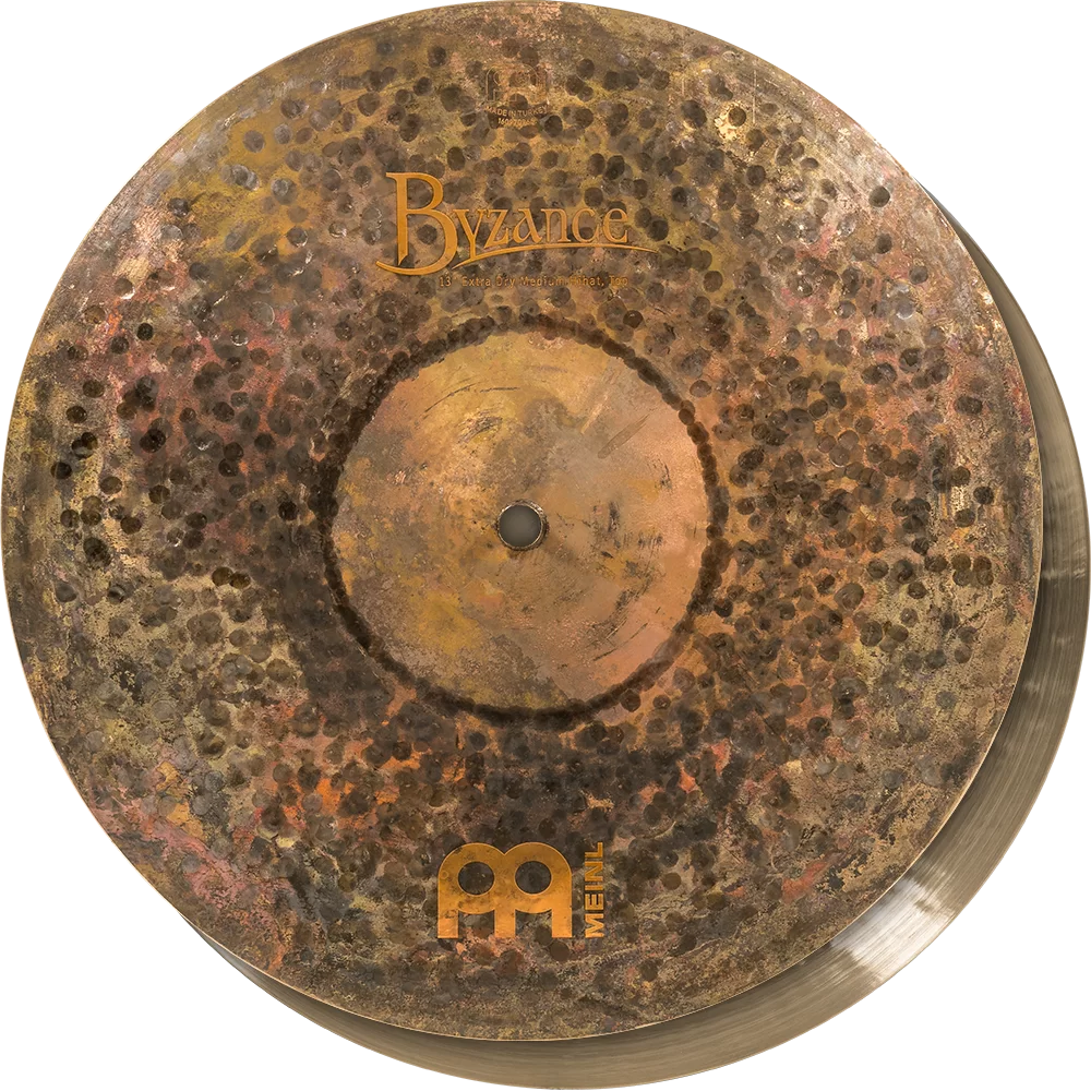 Meinl B13EDMH 13" Byzance Extra Dry Medium Hi-Hat Pair Cymbals