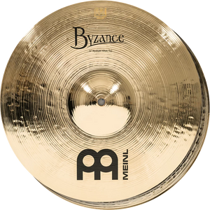 Meinl B14MH-B 14" Byzance Brilliant Medium Hi-Hat Pair Cymbals