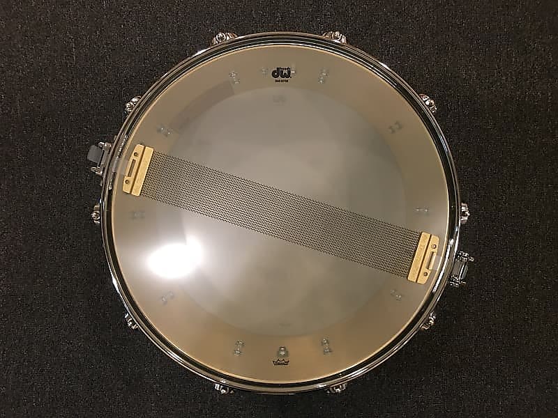 DW 5.5x14 Collector's Bell Brass Snare Drum w/ Gold Hardware