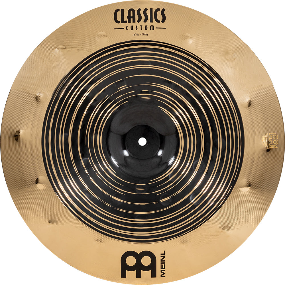 Platillo chino doble Meinl CC18DUCH Classics Custom de 18" con demostración en video 