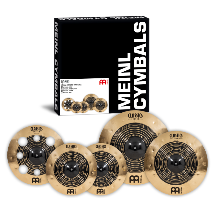 Ensemble de cymbales doubles étendues personnalisées Meinl CCDU4680 Classics